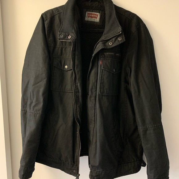 Levi’s Trucker Sherpa Lined Jacket | Sz Large